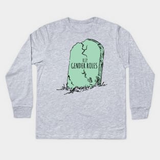 RIP Gender Roles Kids Long Sleeve T-Shirt